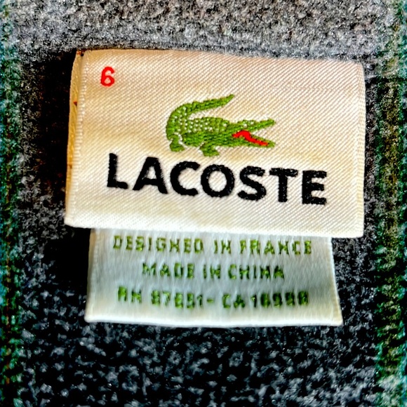 Lacoste sweater for men gray color size 6 - Picture 7 of 7